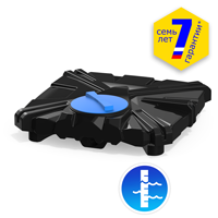 Анонс Бак душевой «РОСА-2» 110 литров с синей крышкой