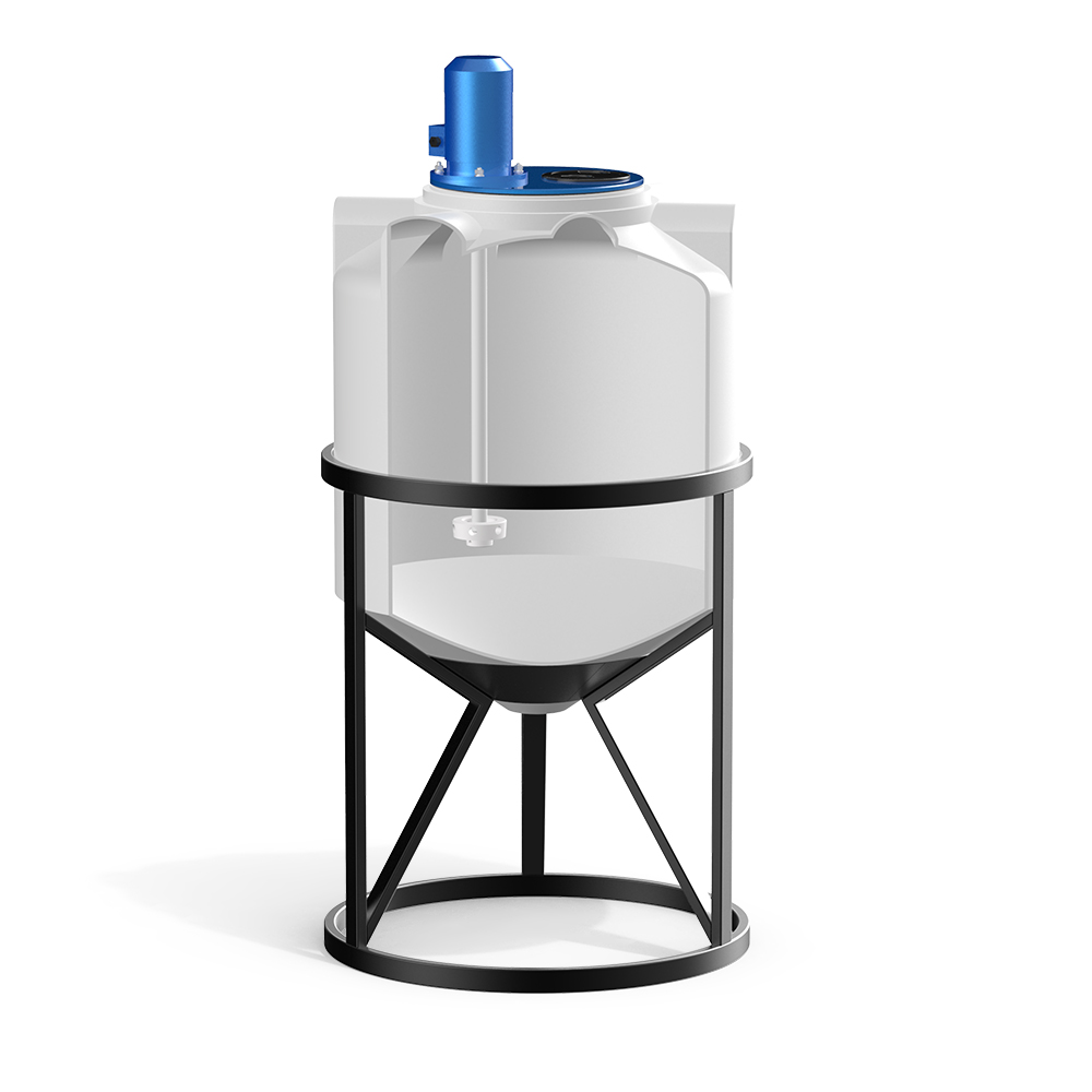 Емкость K 200 литров с турбинной мешалкой Микс DSL фото 1 в разрез