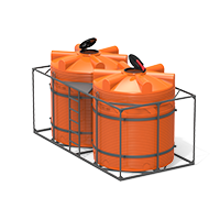 Кассета двойная с емкостями V 5000 КАС фото с габаритами