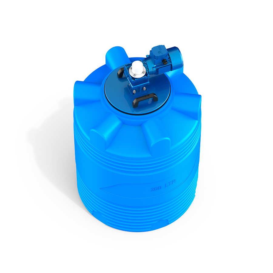 Емкость V 300 литров с мешалкой для вязких жидкостей