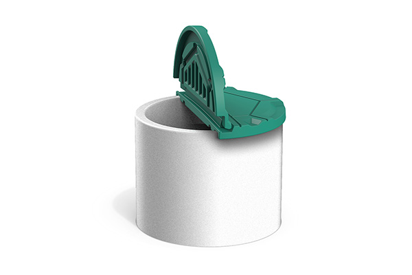 Откидная крышка для бетонного кольца