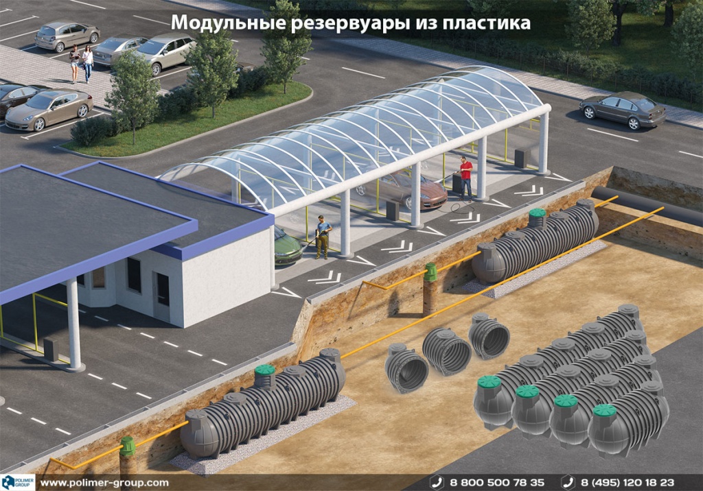 Сборные емкости из пластика