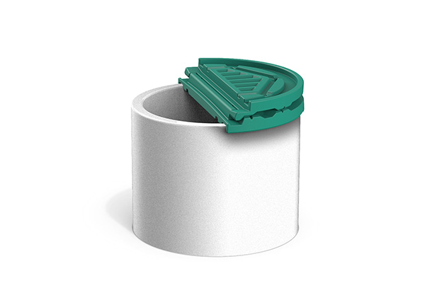 Откидная крышка для бетонного кольца