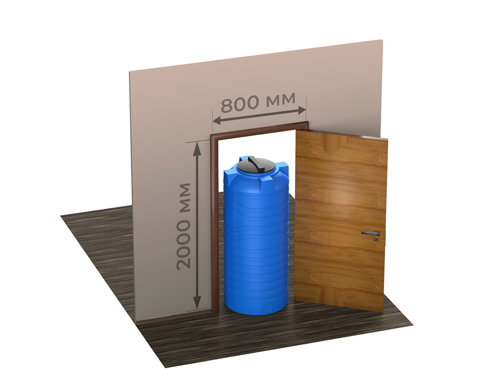 Вертикальные пластиковые емкости