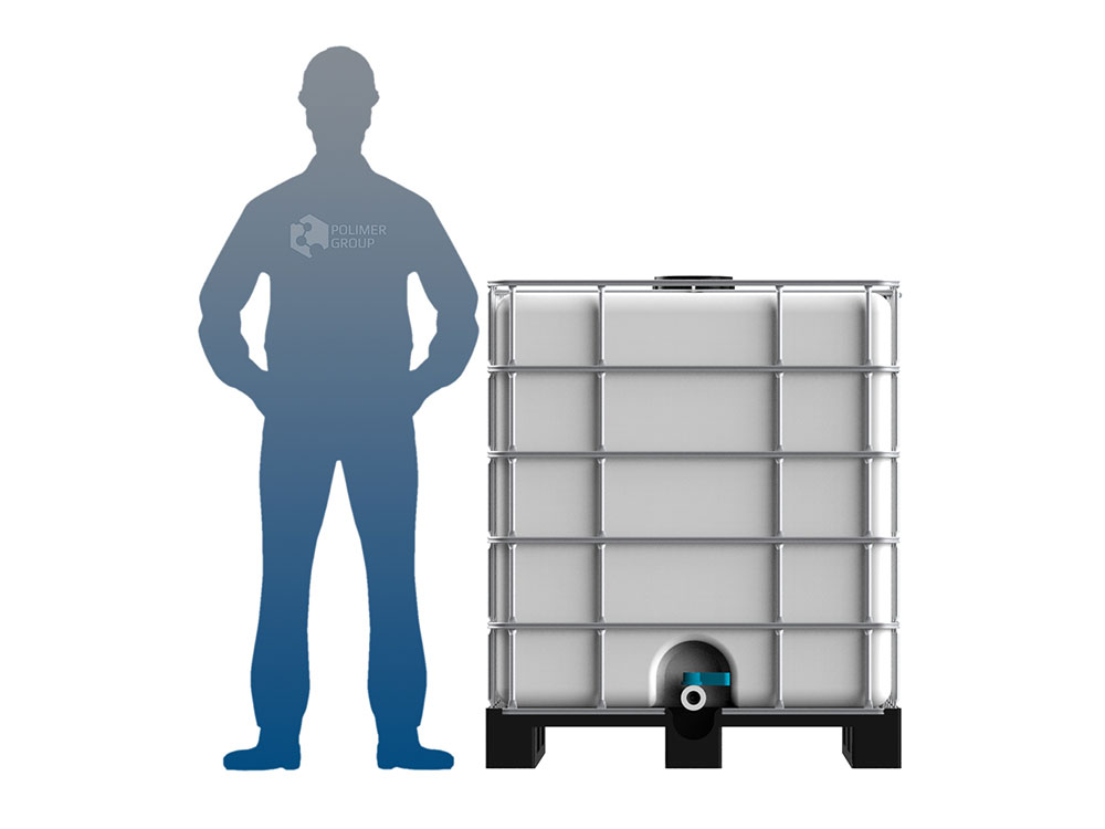 Бак для воды пластиковый 1000 л еврокуб