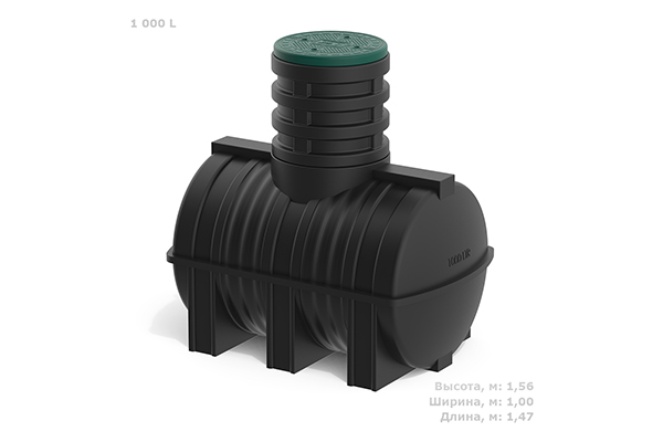 Пластиковая емкость для воды накопительная