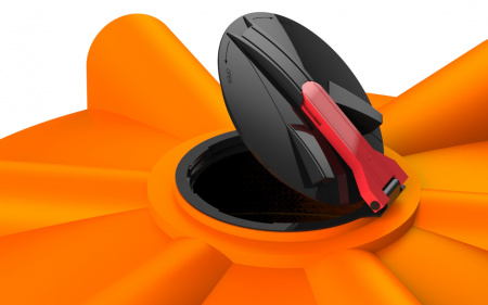 откидная крышка 450 мм на вертикальной емкости