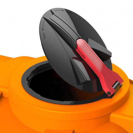 откидная крышка на емкости КАС G 2000