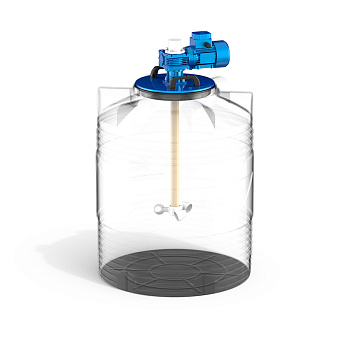 Емкость V 300 с мешалкой для вязких жидкостей до 1000 мПа*с