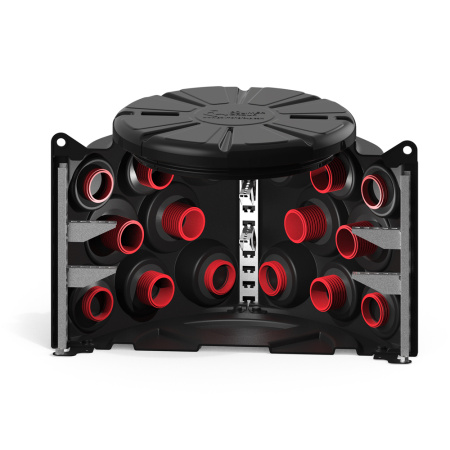 Колодец КН 1000 H800 с крышкой D 780 мм фото в разрез трубы и стойки