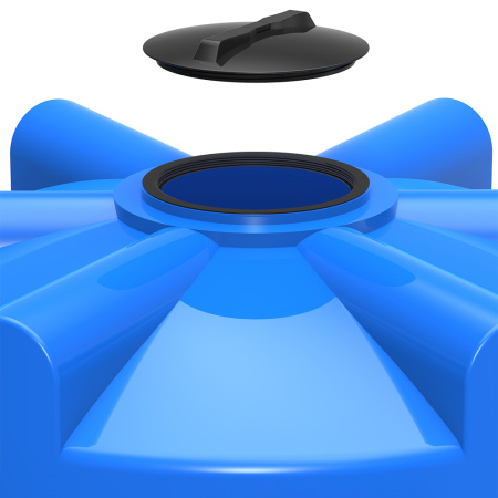 Резьбовая крышка для кассеты с деревянным полом двойная с емкостями V 6000 Стандарт