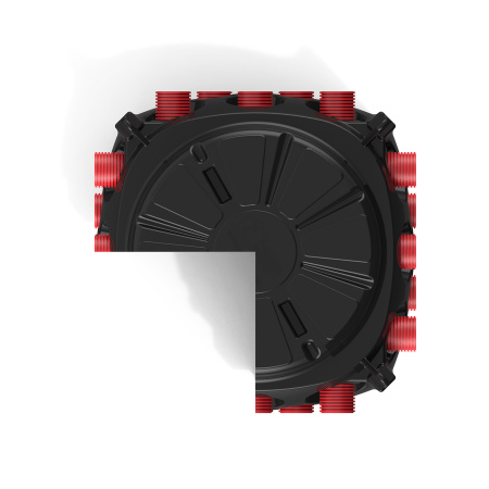 Колодец КН 1000x1000 H800 с крышкой D780 мм фото сверху в разрез