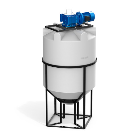 Емкость K 1000 литров с мешалкой для вязких жидкостей фото 1