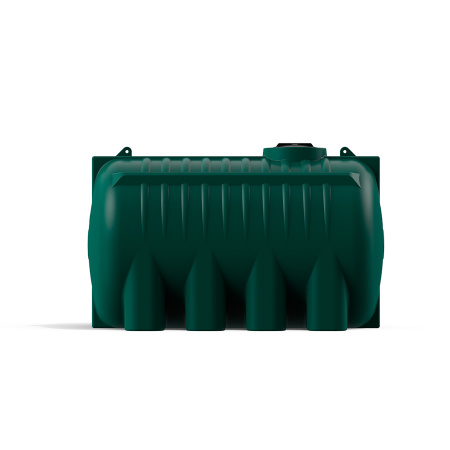 Горизонтальная емкость G 8000 литров цвет зеленый вид сбоку 1