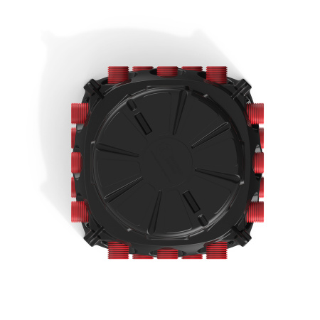 Колодец КН 1000x1000 H1000 с крышкой D780 мм фото вид сверху