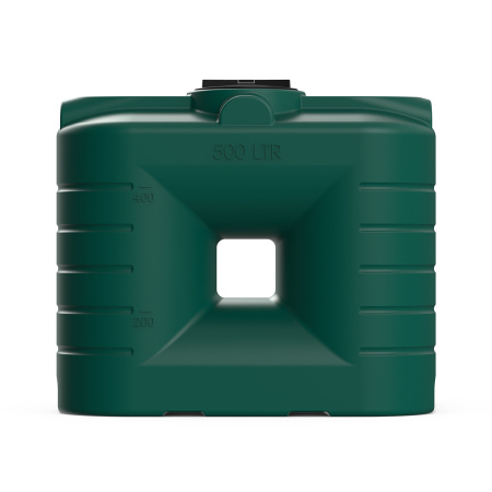 Бак SN 500 литров цвет зеленый вид спереди