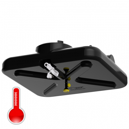 Бак душевой «РОСА» 160 литров с подогревом фото 1