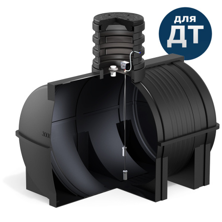 Подземная топливная емкость DT 3000 в разрезе