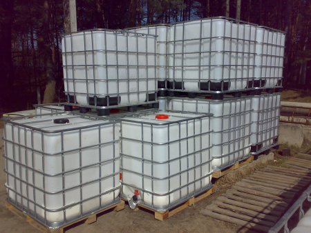 Б/У емкость п/э куб 1000 литров (еврокуб) оптом и в розницу