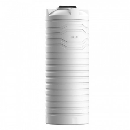 Узкая тонкая емкость N 800 литров вид сбоку цвет белый