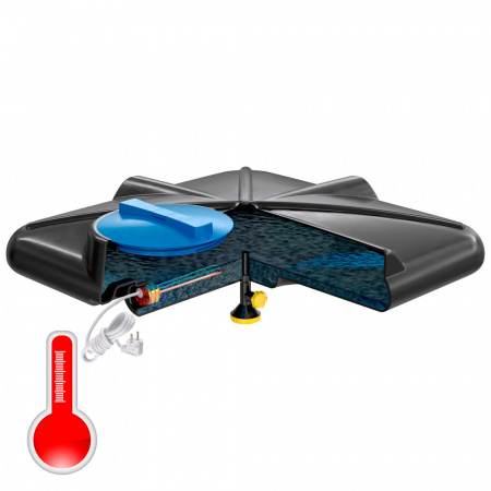 Бак душевой «РОСА» в разрезе