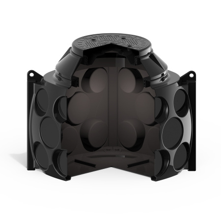 Колодец КН 1000x1000 H900 с крышкой D560 мм фото в разрез