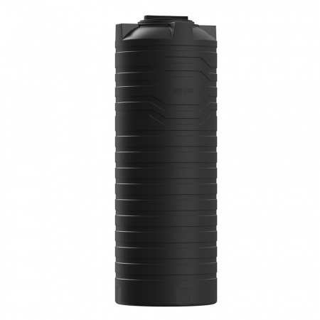 Узкая тонкая емкость N 600 литров вид сбоку цвет чёрный