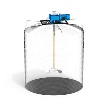 Емкость V 5000 с мешалкой для вязких жидкостей до 1000 мПа*с