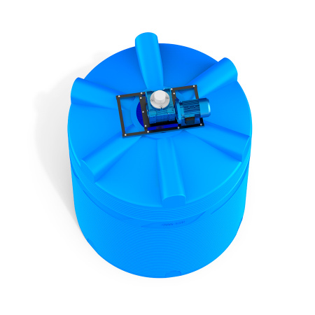 Емкость V 5000 литров с мешалкой для вязких жидкостей фото 2 вид сверху