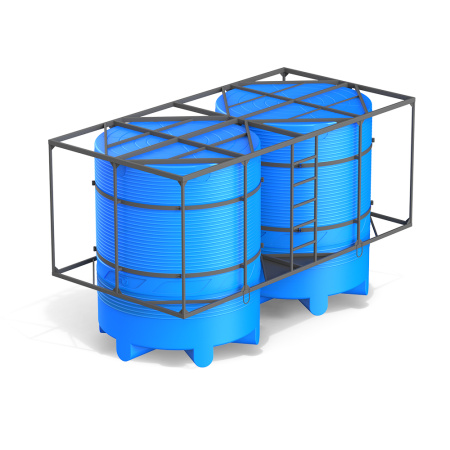 Кассета двойная с емкостями V 6000 Стандарт вверх дном