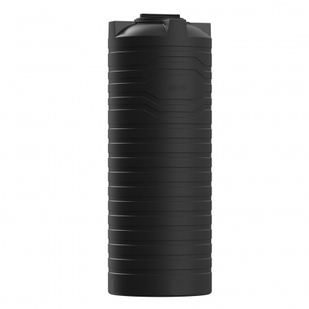 Узкая тонкая емкость N 800 литров вид сбоку цвет чёрный