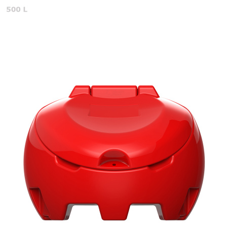 Ящик для соли, реагентов 500 литров PREMIUM - вид спереди