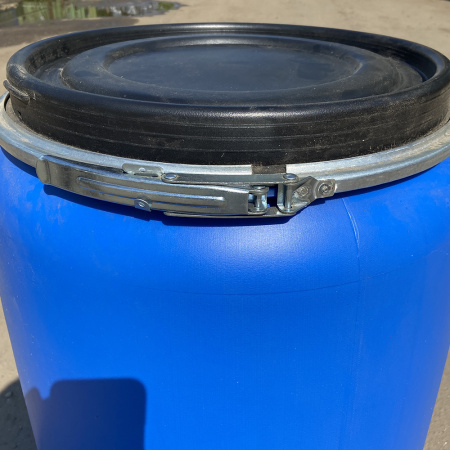 Бочка 127 литров синий цвет фото со склада 2
