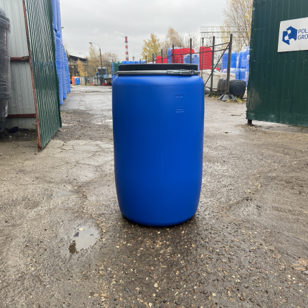 Бочка 127 литров синий цвет фото со склада 2