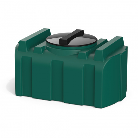 Бак горизонтальный R 100 литров зеленый цвет фото 3