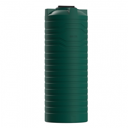 Узкая тонкая емкость N 800 литров вид сбоку цвет зеленый