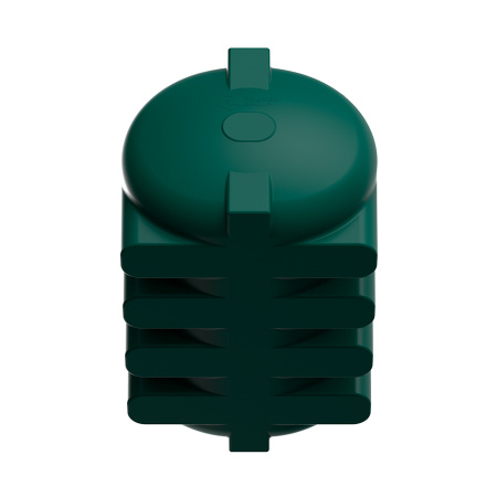 Горизонтальная емкость G 8000 литров цвет зеленый вид снизу 1