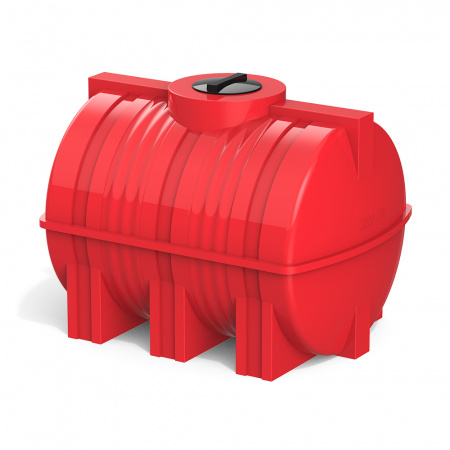 Горизонтальная емкость G 2000 литров цвет красный фото 4