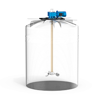 Емкость V 6000 с мешалкой для вязких жидкостей до 1000 мПа*с