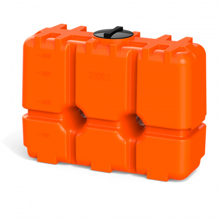 Бак прямоугольный R 2000 литров оранжевый цвет фото 5 Бак прямоугольный R 2000 литров оранжевый цвет фото 5