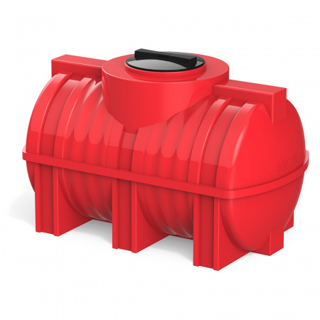 Емкость горизонтальная G 500 литров красный